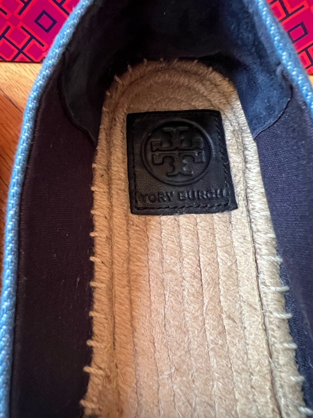 Tory Burch Color- Block Denim & Leather Espadrille - Picture 4 of 11